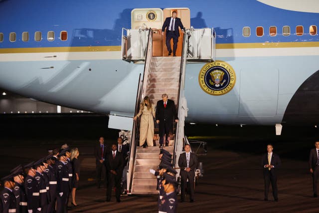 <p>Air Force One had a close encounter with a passenger flight while transporting President Donald Trump and First Lady Melania Trump to the UK for a historic state visit</p>
