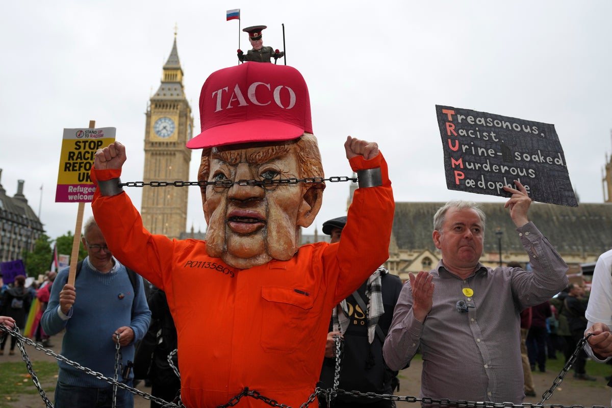 Not respected, wanted, or needed': Thousands attend anti-Trump protest in London