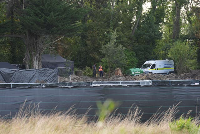 The scene in Donabate after Irish police believe they have uncovered the skeletal remains of a child who had been missing for years (Niall Carson/PA)