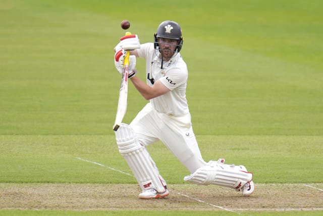 Surrey opener Rory Burns will resume on 41 not out in his side’s top-of-the-table clash with Nottinghamshire at the Oval (Andrew Matthews/PA)