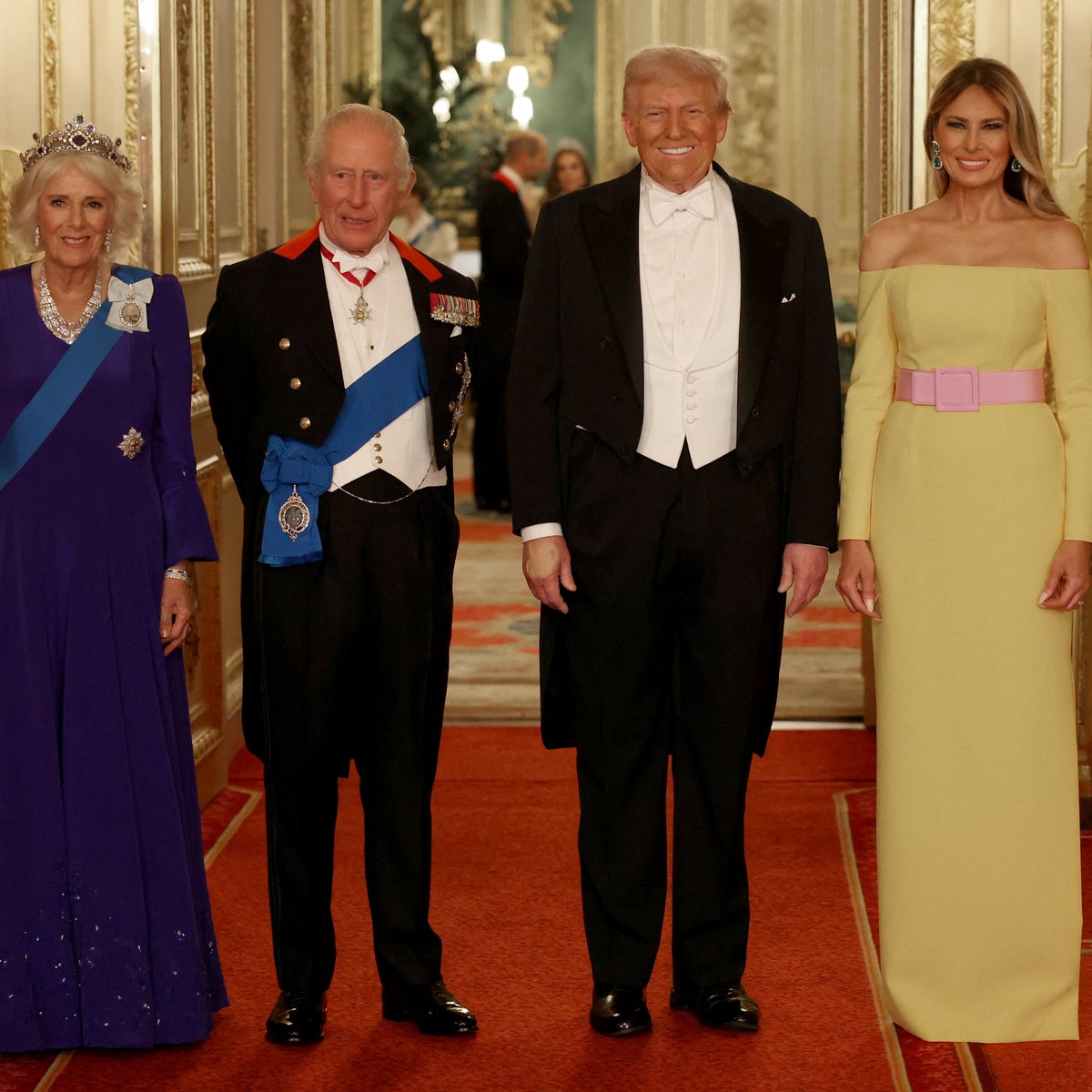 melania trump uk state dinner dress Lets unpack what went wrong with Melania Trumps outfit for the State Banquet at Windsor castle
