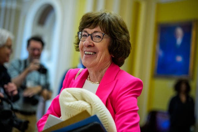 <p>Sen. Susan Collins (R-Maine) praised the Association of Federal Government Employees for saying the Senate needs to pass a clean continuing resolution.</p>