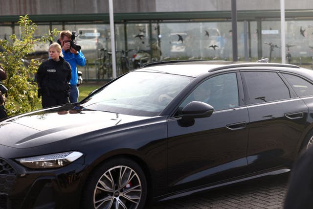 <p>A car believed to be carrying Christian B., who was formally identified in 2020 as a suspect in the case of the disappearance of British toddler Madeleine McCann, and was serving a sentence for raping a 72-year-old American woman, leaves after his release from prison in Sehnde, Germany, September 17, 2025. REUTERS/Leon Kuegeler</p>