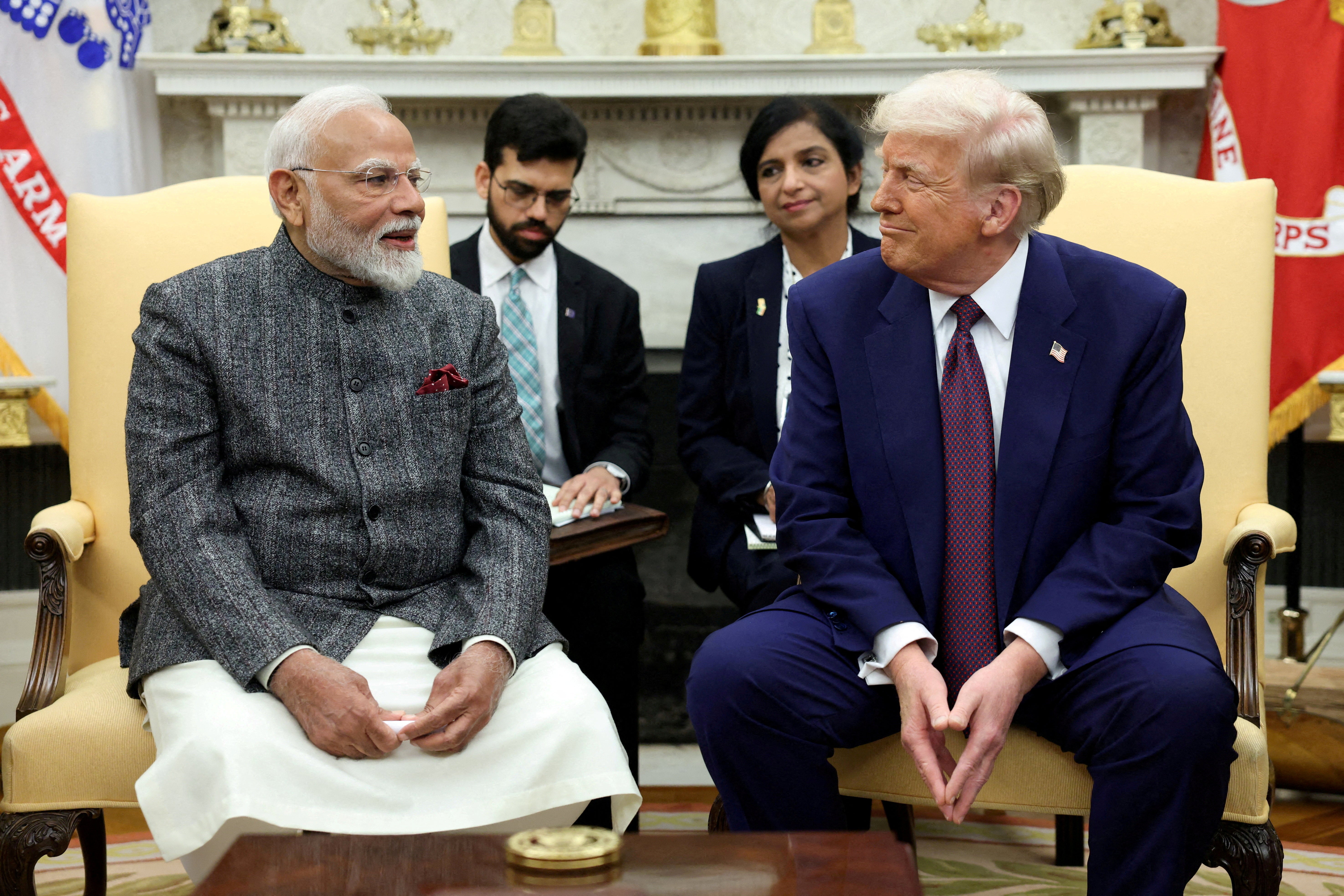 <p>Indian prime minister Narendra Modi with US president Donald Trump at the White House in September</p>