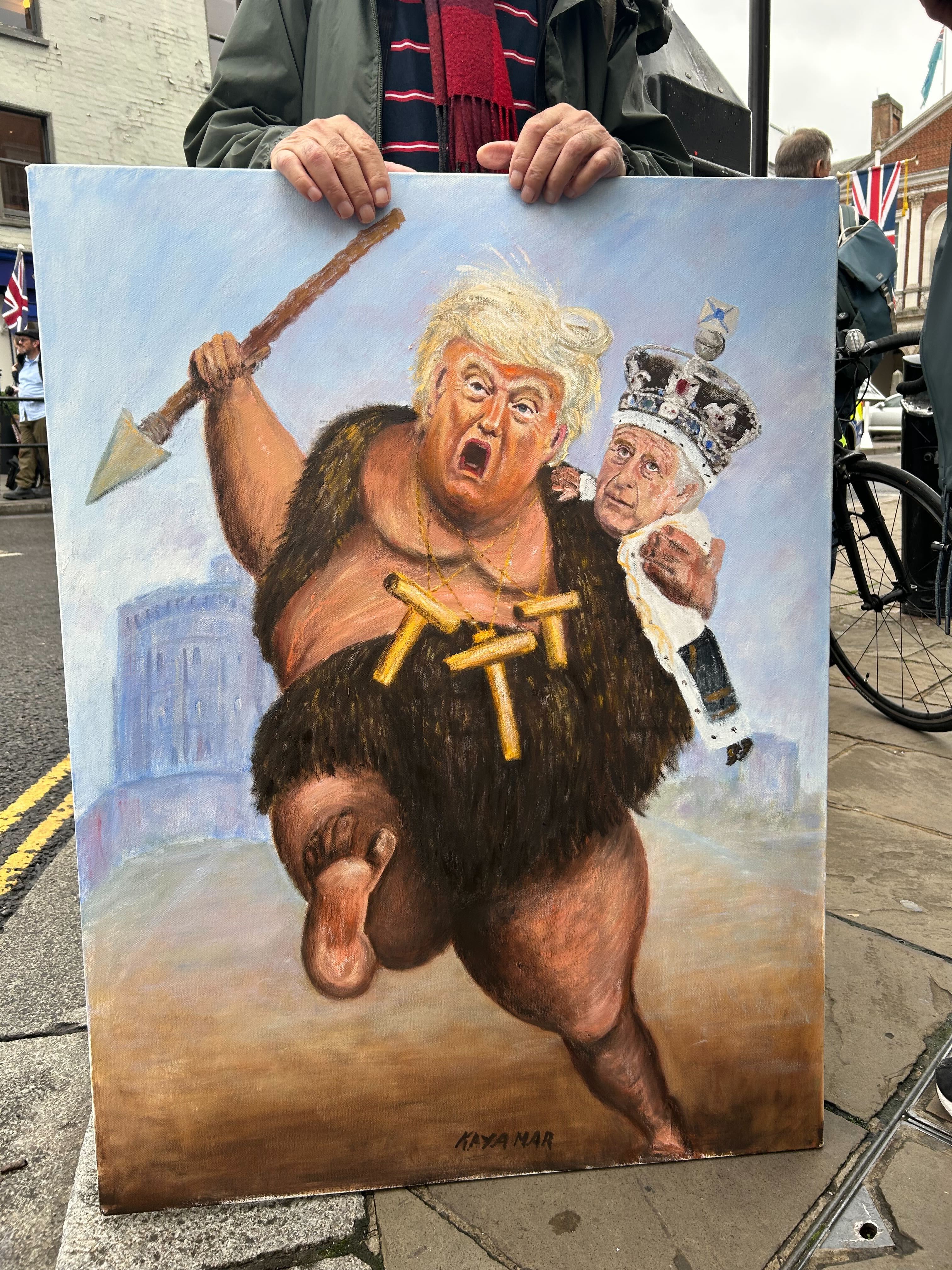 Kaya Mar and his satirical portrait of Mr Trump