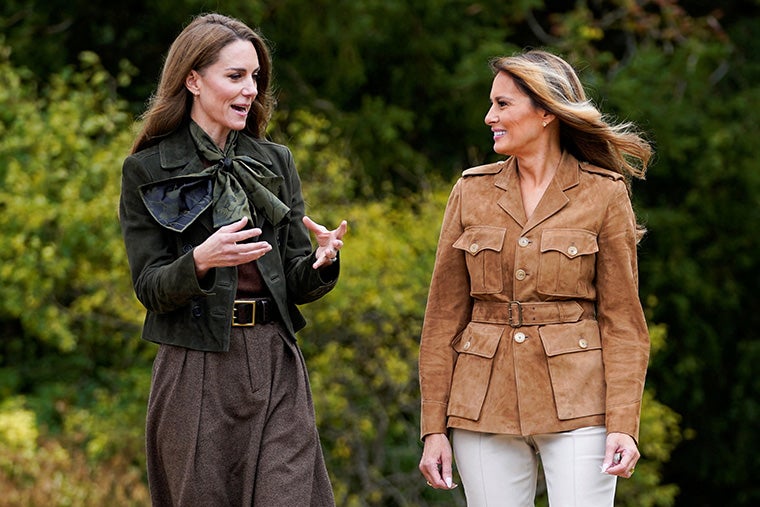 <p>Princess Kate and Melania visited Frogmore Gardens</p>