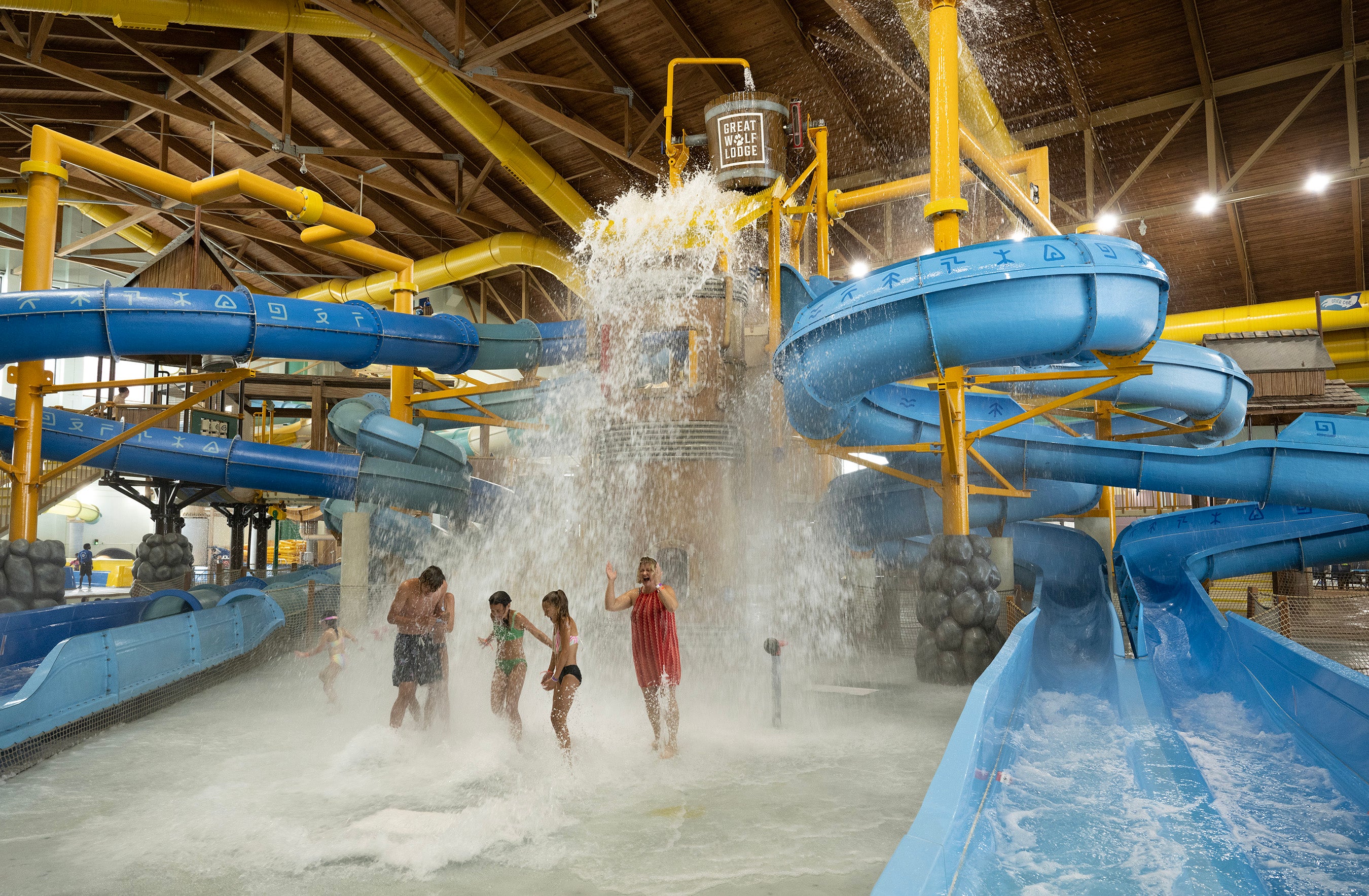 Indoor water parks are a staple of Great Wolf Lodge locations