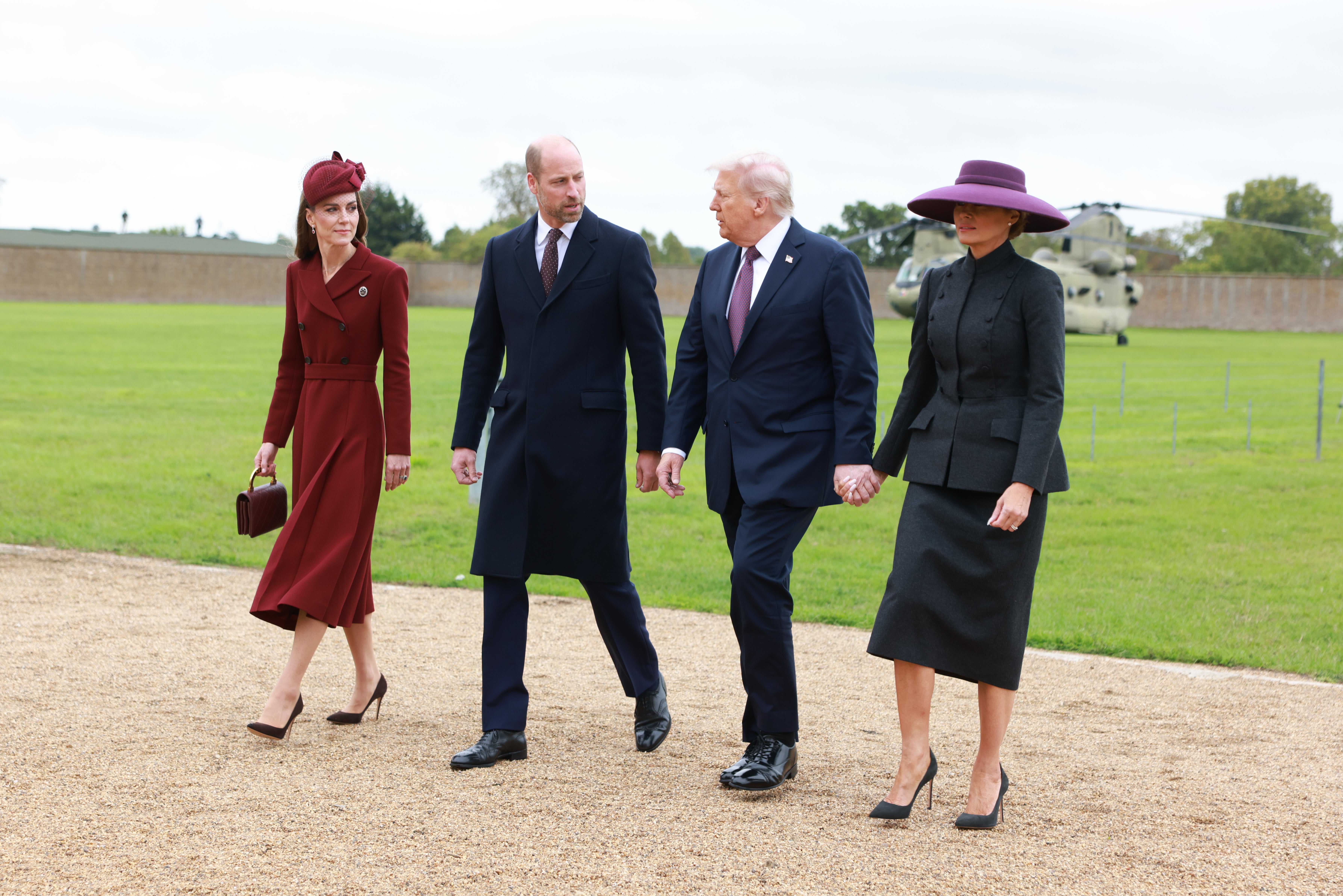 The contrasting colours were an indication of Melania forging her own lane
