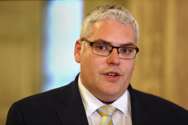 DUP leader Gavin Robinson has raised concerns over how the UK Government has dealt with the legacy of the Troubles (Liam McBurney/PA)