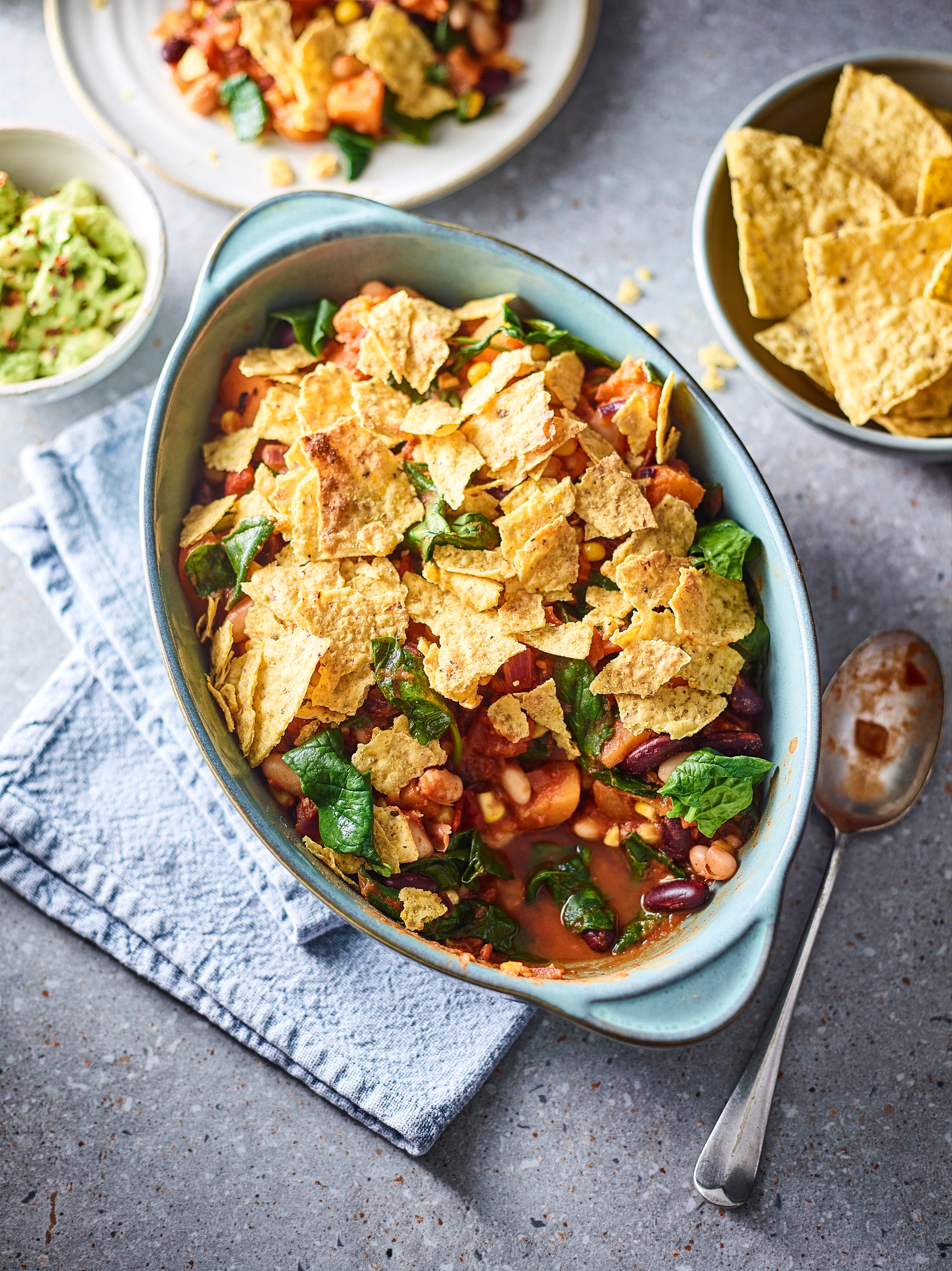 A fun fakeaway that sneaks in extra greens under a crunchy topping