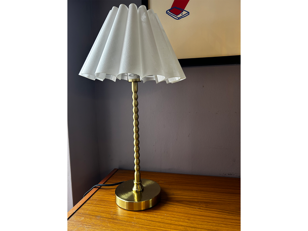 Best reading light Indybest review Value Lights Maeve brushed gold bobbin table lamp