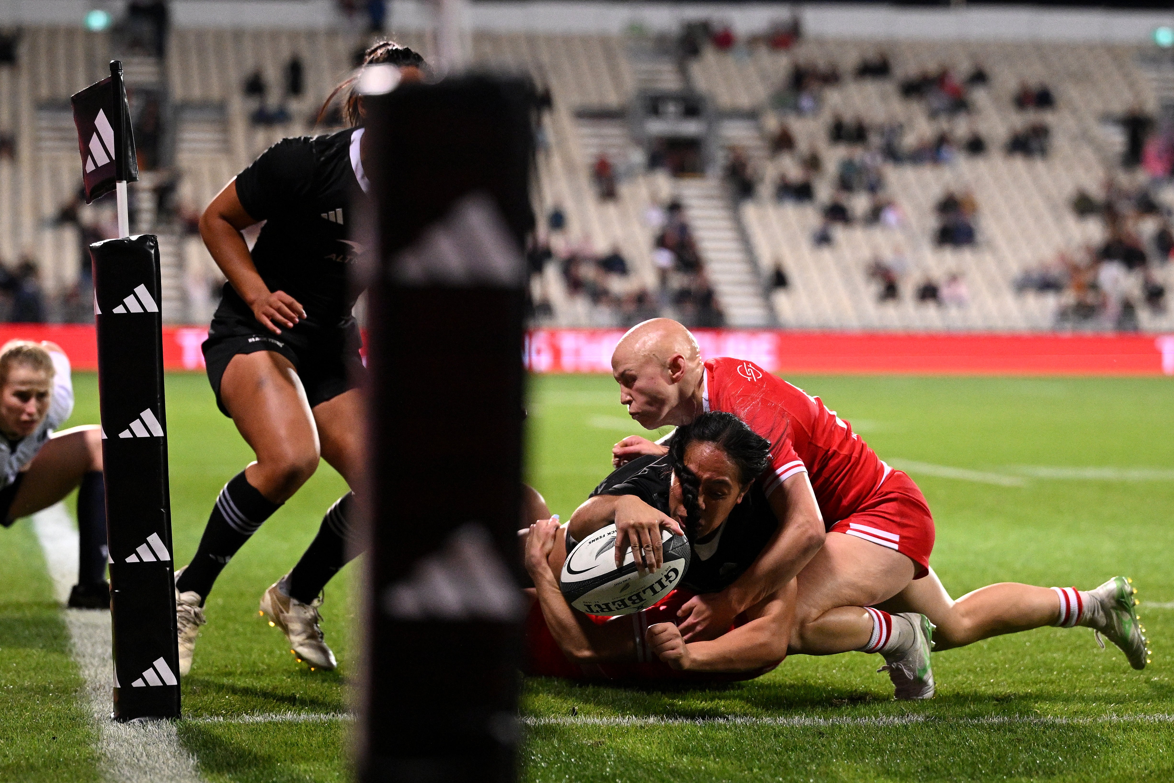 Sylvia Brunt's last-minute try snatched a draw against Canada earlier this year