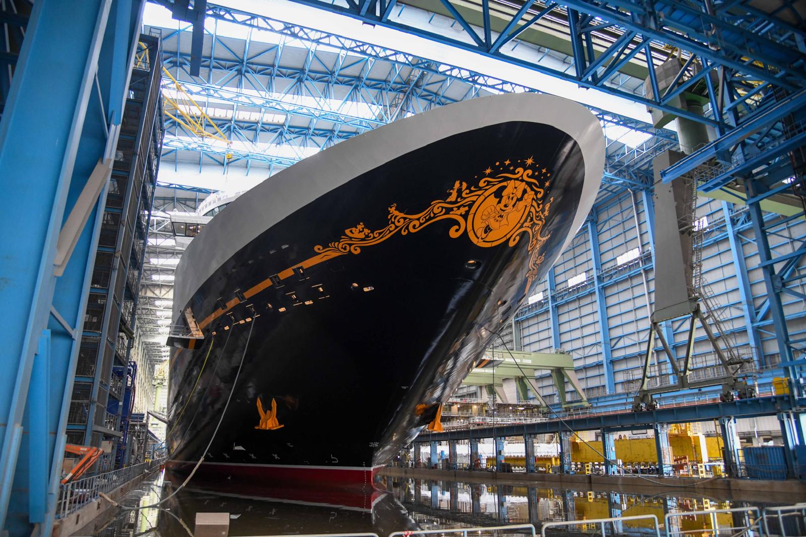 Disney Destiny in-construction at the Meyer Werft shipyard