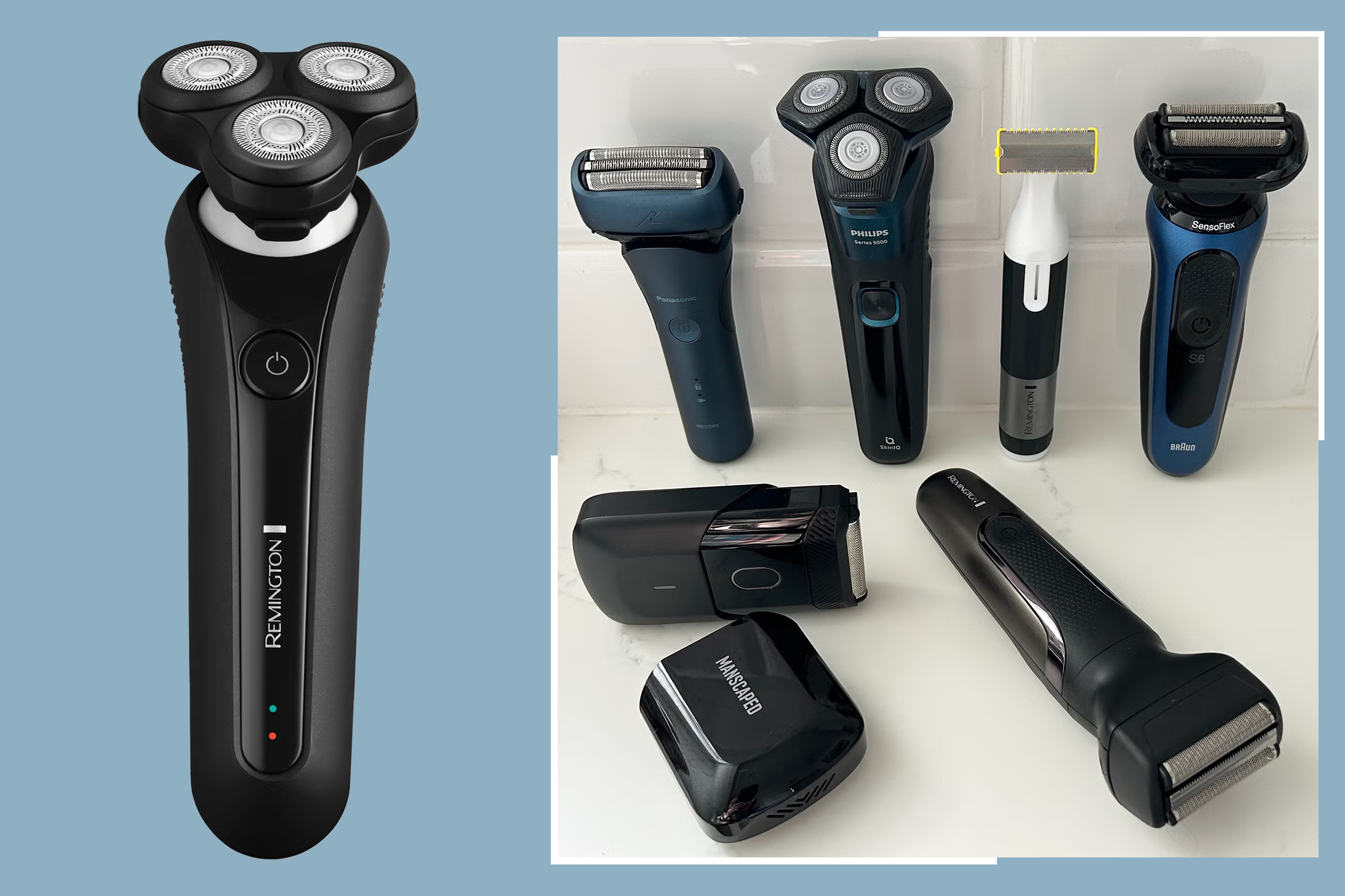 Electric shavers are ideal for sensitive, blemish-prone or mature skin with the odd wrinkle to navigate