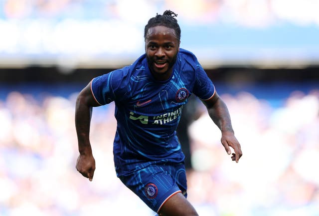 <p>Raheem Sterling is training separately to the rest of the Chelsea squad</p>