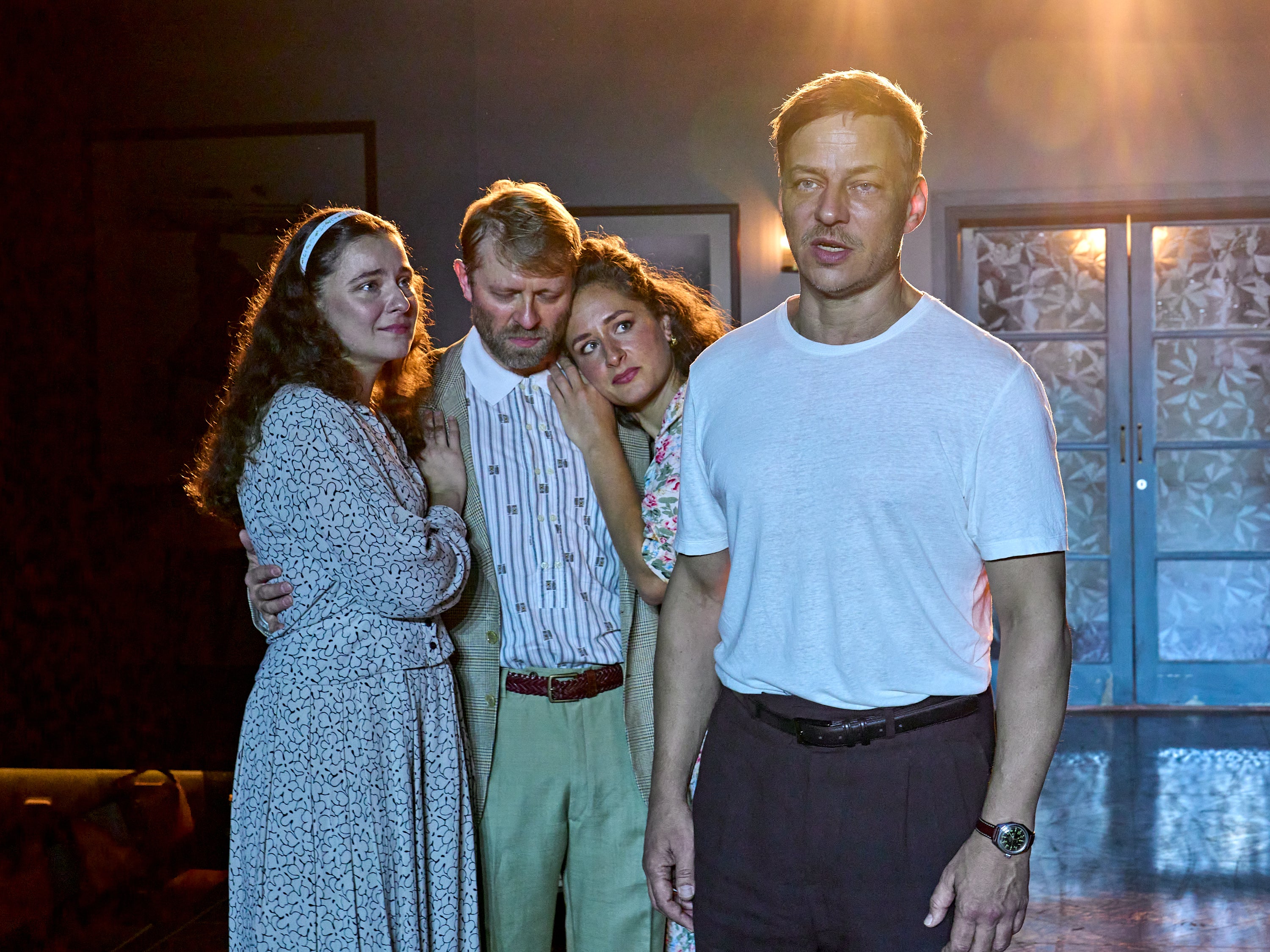 Tom Wlaschiha’s Thomas, right, feels more like a vessel for questions than a character