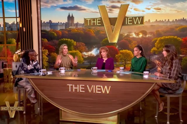 <p>'The View', which also airs on ABC, did not mention Jimmy Kimmel's suspension on Thursday</p>