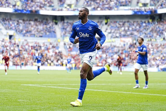 Everton striker Beto is back at Anfield just a couple of months after laying tributes to Diogo Jota (Peter Byrne/PA)