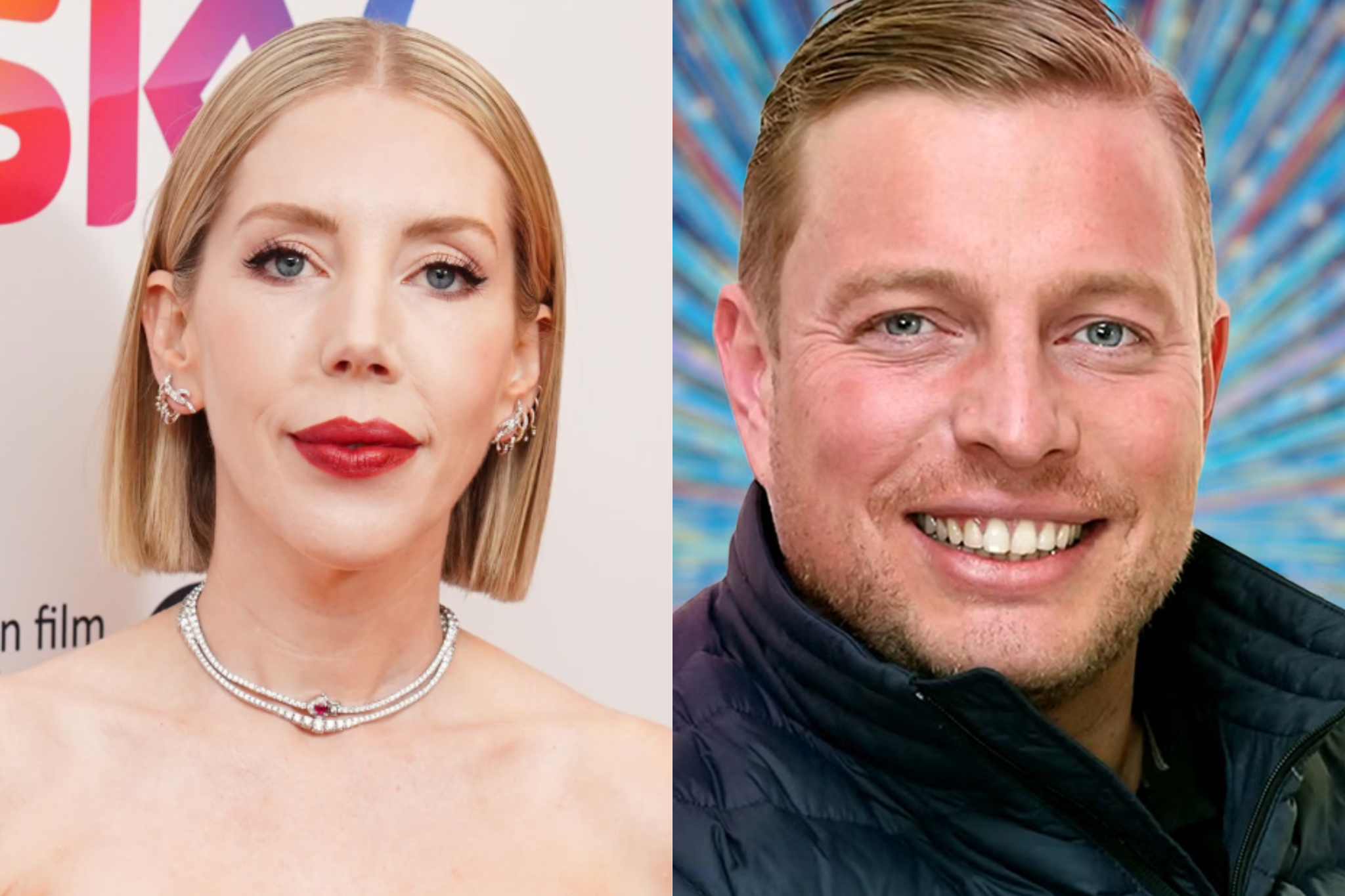 Katherine Ryan ir trāpījusi uz Tomasu Skineru par apgalvojumiem, ka viņa sieva ir aizmirsusi savu lietu