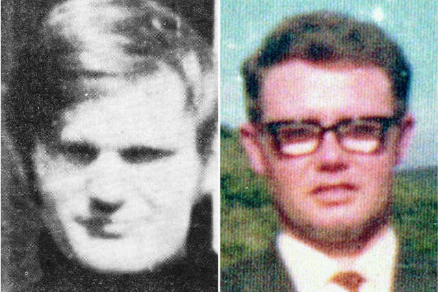 James Wray (left) and William McKinney, who died on Bloody Sunday (Bloody Sunday Trust/PA)