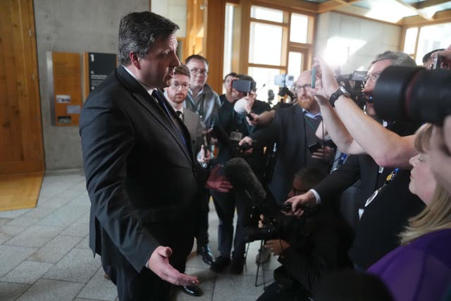 Jamie Hepburn announced on Friday that he was resigning (Andrew MIlligan/PA)