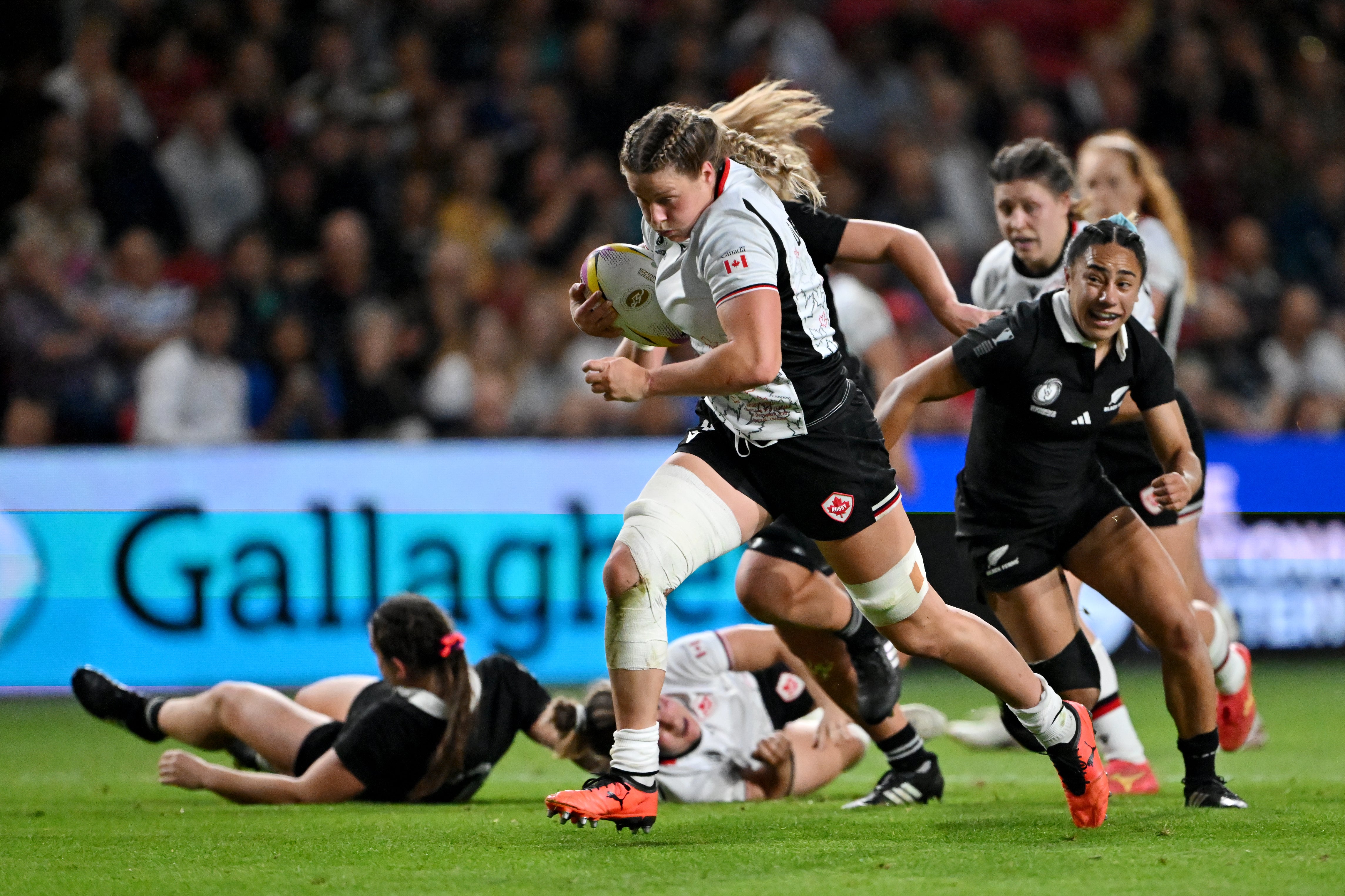 Star lock Sophie de Goede was outstanding again for Canada