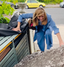 Kate Garraway struggles to get into house as rocks covers driveway