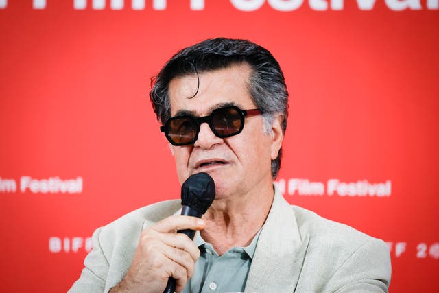 <p>Jafar Panahi at the press conference for his film 'It Was Just an Accident' at the 30th Busan International Film Festival </p>