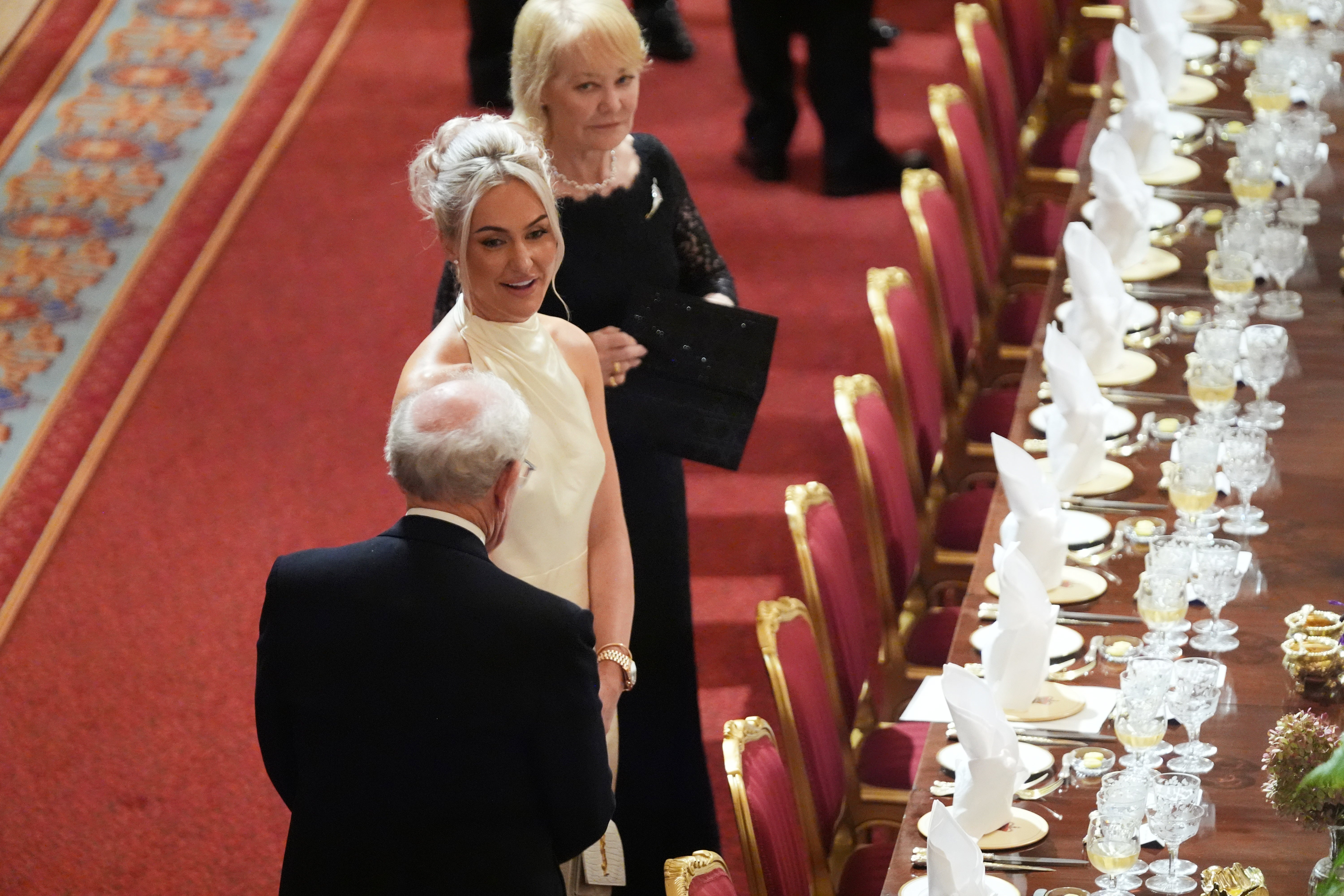 Charley Hull in attendance at the state banquet at Windor Castle