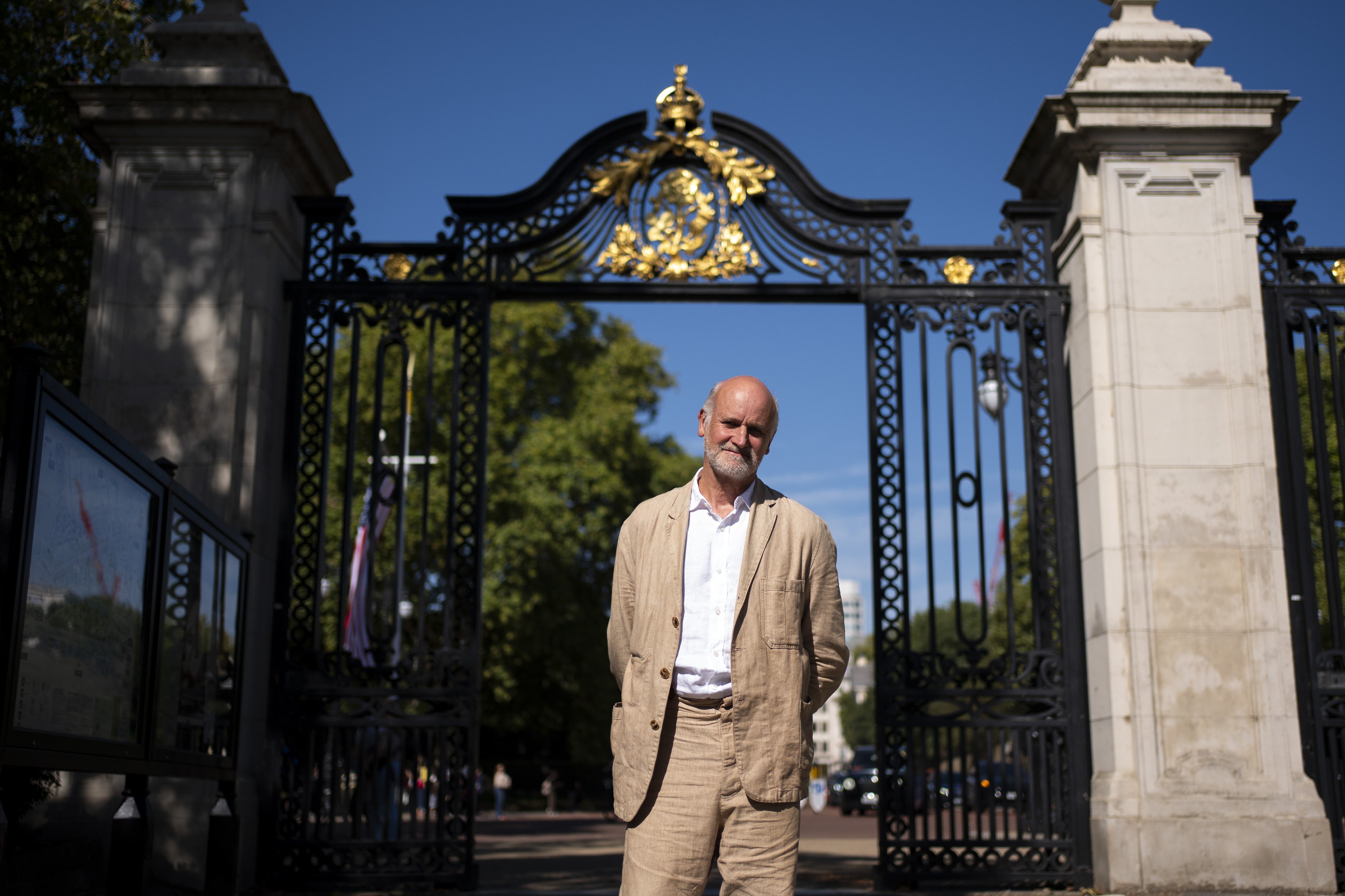 Martin Jennings, at Marlborough Gate, St James’s Park, who has been announced as the sculptor for the national memorial to Queen Elizabeth II (Ben Whitley/PA)