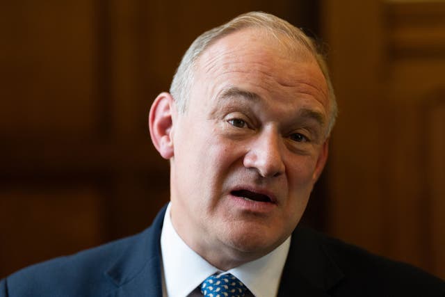 <p>Lib Dem leader Sir Ed Davey said he thought people had ‘lost trust’ in Labour and the Conservatives (Stefan Rousseau/PA)</p>