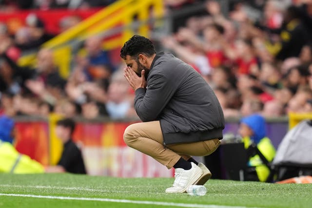 Ruben Amorim could do with some divine intervention (Martin Rickett/PA)