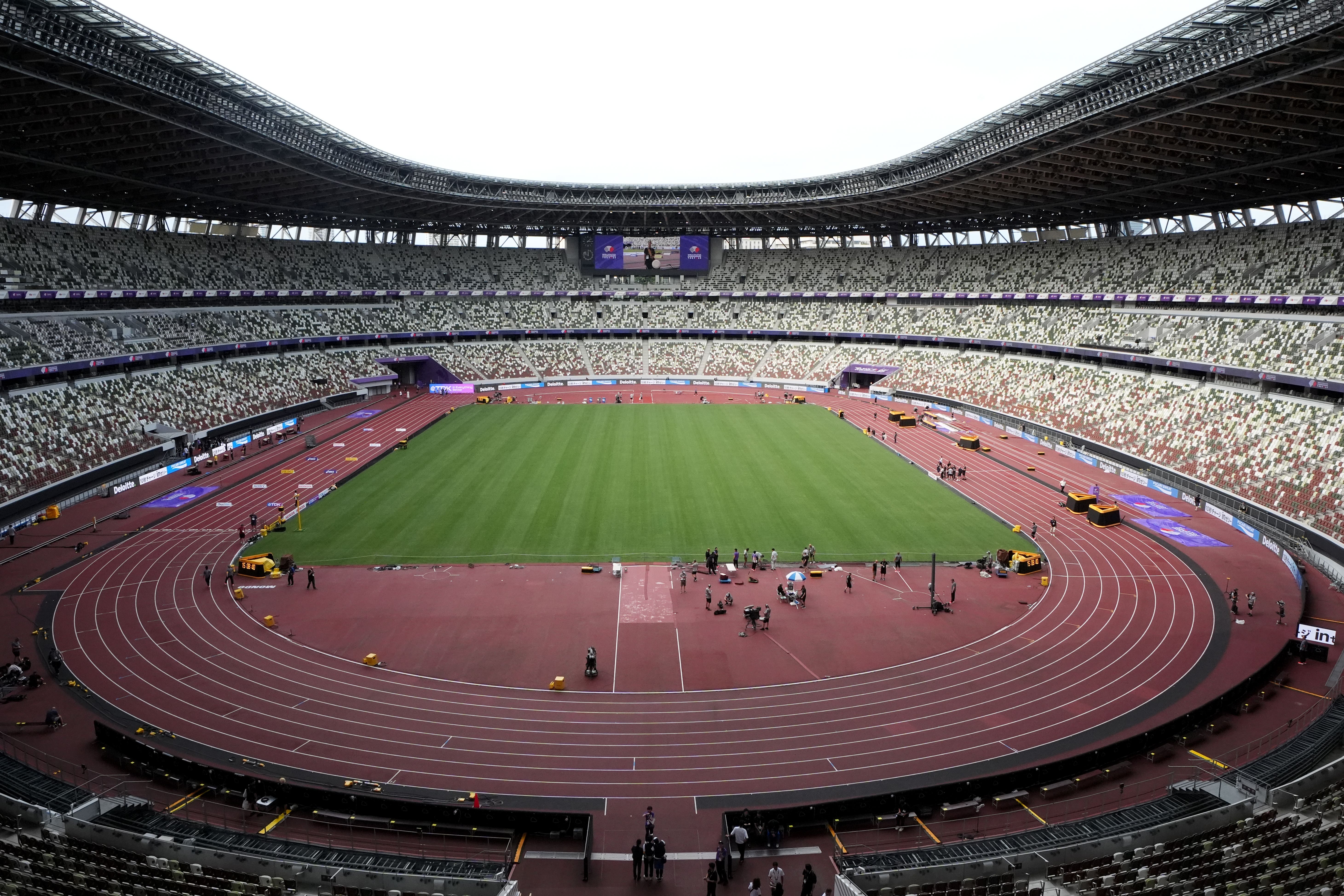 World Athletics has responded to criticism over warm-up facilities (Martin Rickett/PA)