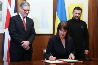 Rachel Reeves is set to announce plans for the UK to explore providing a ‘reparations loan’ to Ukraine backed by frozen Russian assets (Toby Melville/PA)