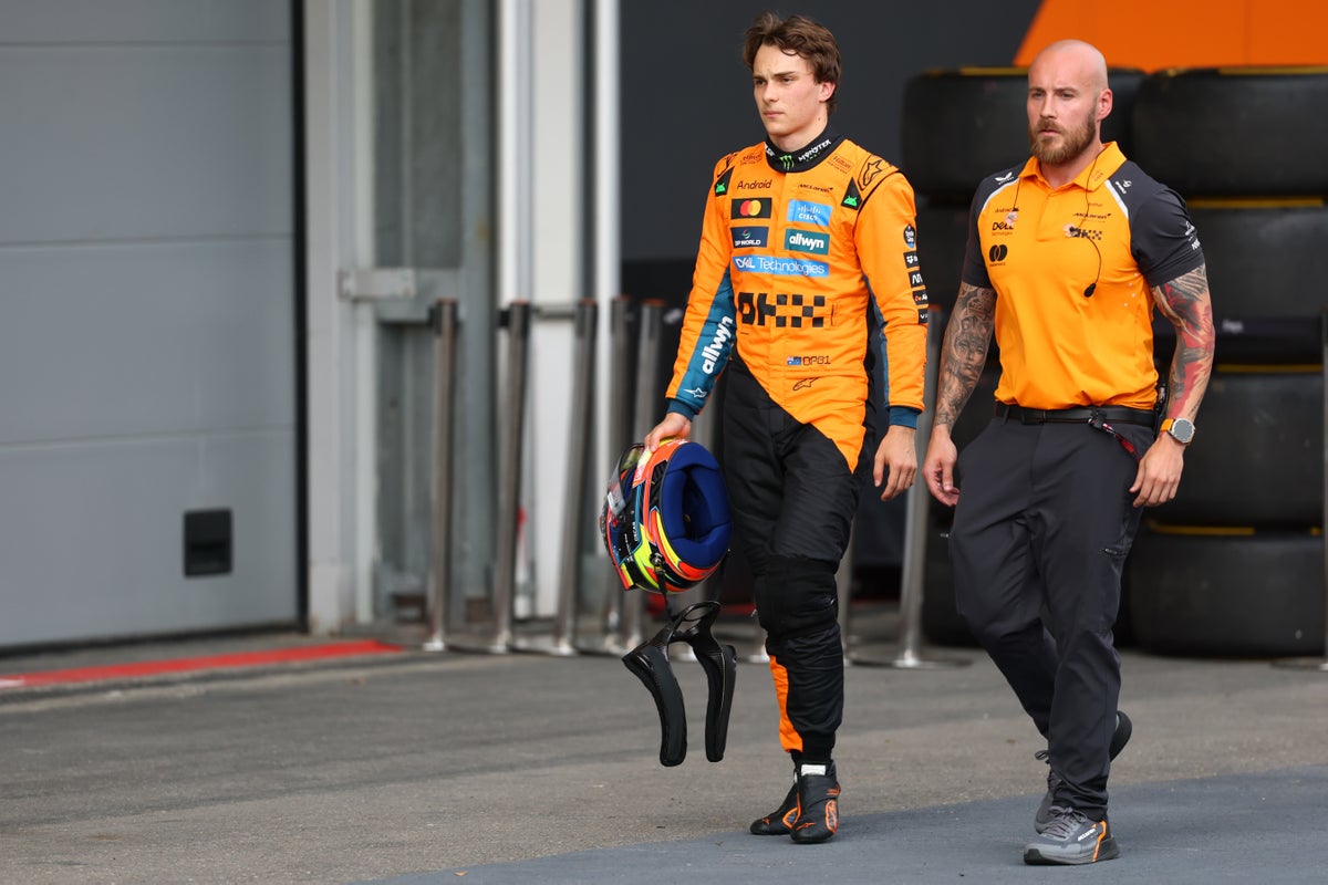 Oscar Piastri crashes out as Max Verstappen takes pole in chaotic Azerbaijan GP qualifying
