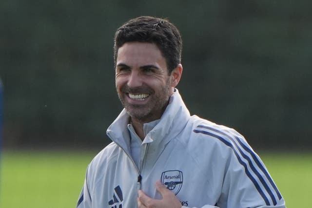 Arsenal manager Mikel Arteta (Gareth Fuller/PA)