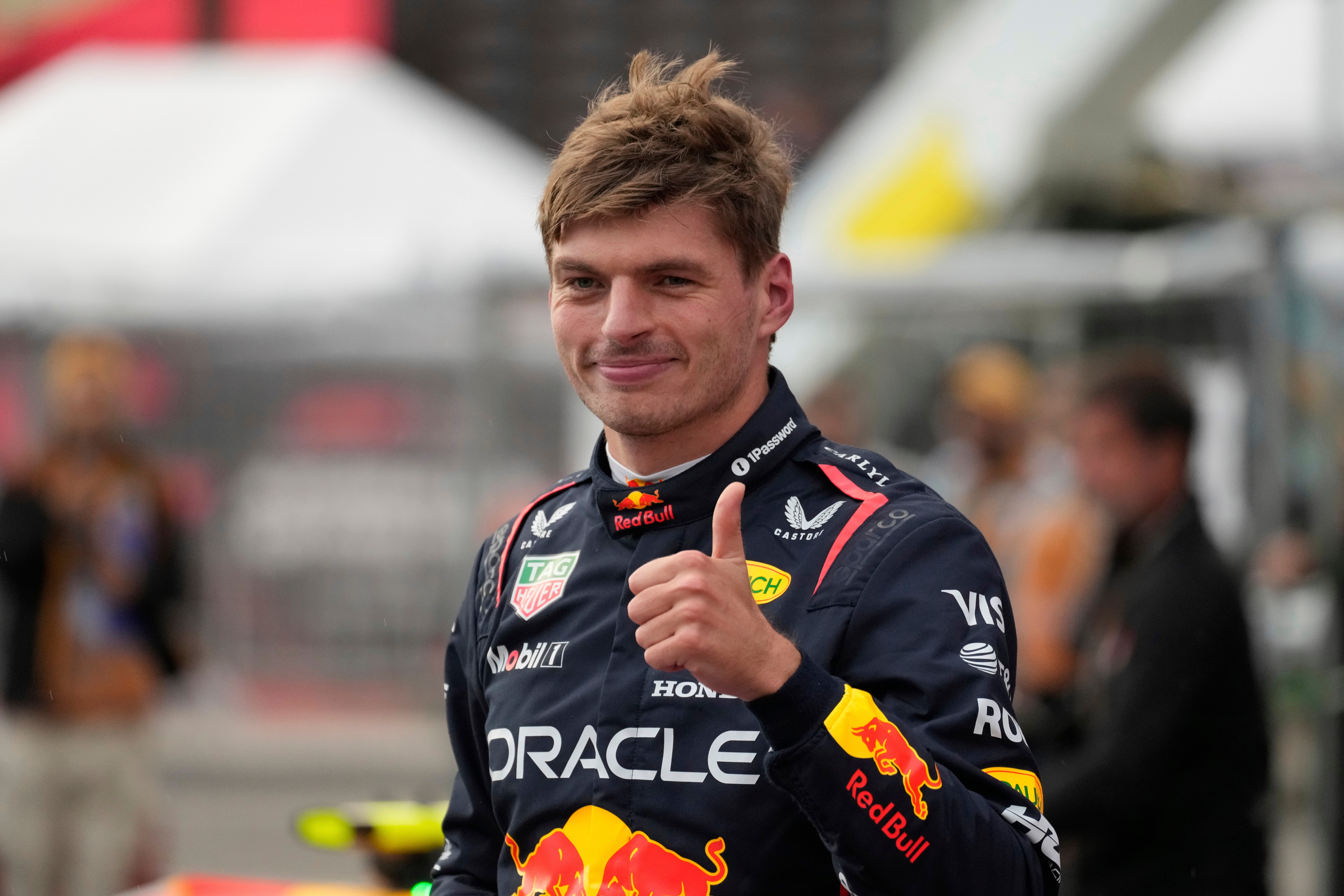Max Verstappen claimed pole in Baku