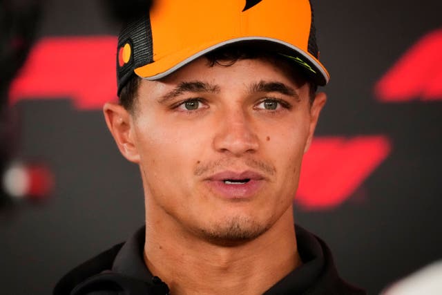 Lando Norris denied he missed an opportunity in Baku (AP Photo/Darko Bandic)