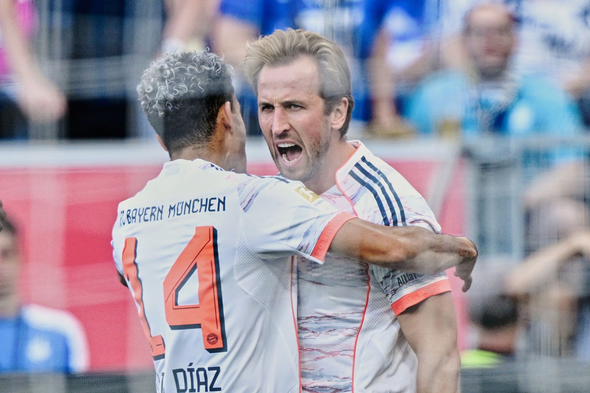 Harry Kane scores a treble as Bayern Munich maintain perfect start to Bundesliga