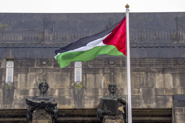 The UK is set to recognise a Palestinian state on Sunday (Jane Barlow/PA)