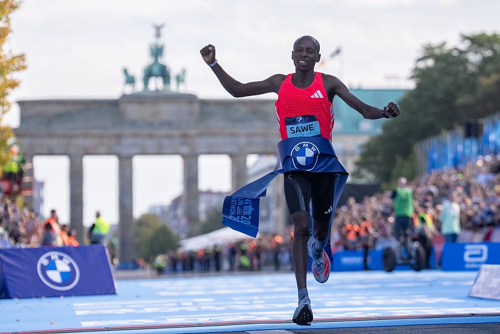 Sawe stormed to victory in Berlin with Japan's Akasaki Akira a surprise second