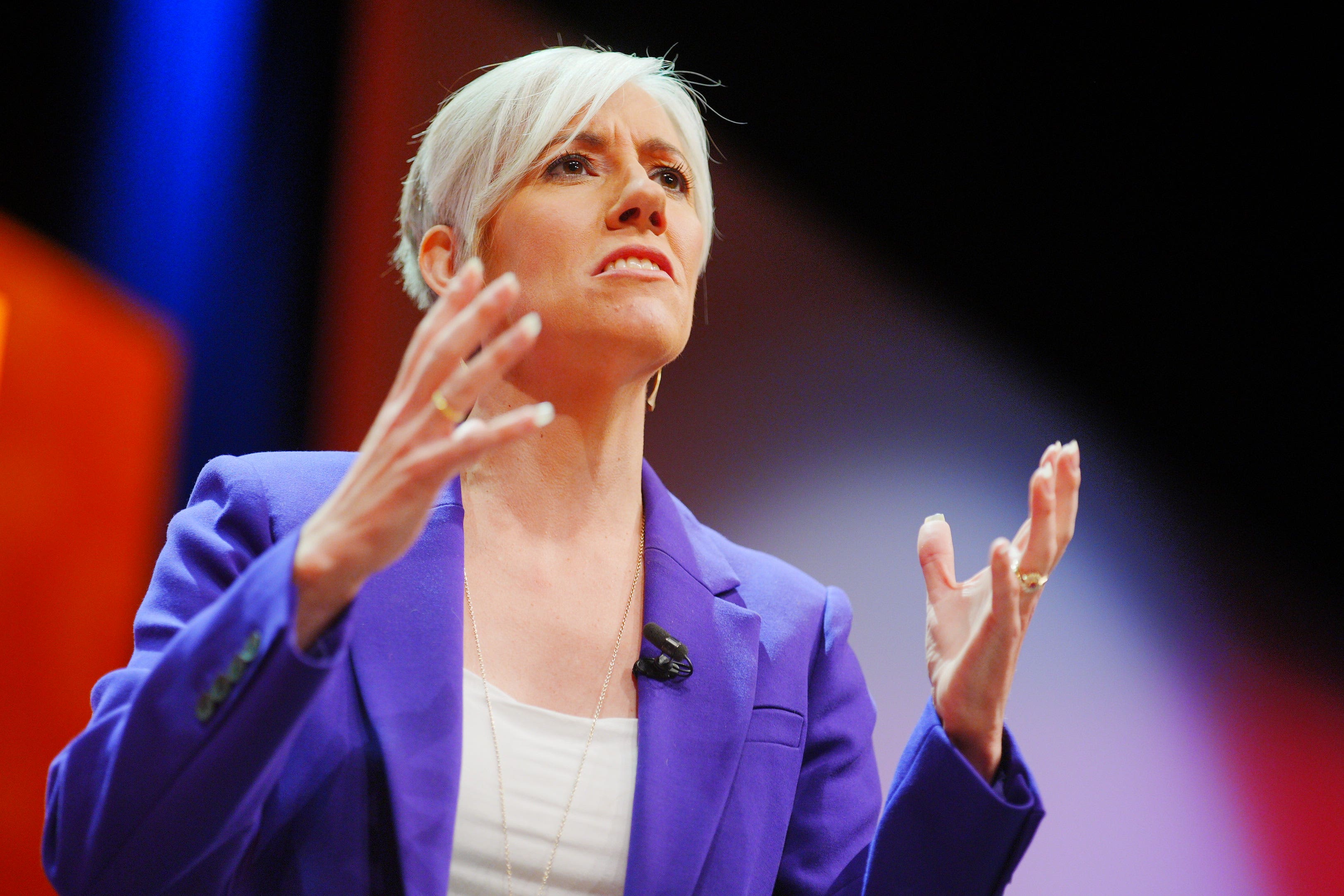 Deputy leader of the Liberal Democrats Daisy Cooper. Her party has warned more than a million extra people will be dragged into higher rate income tax