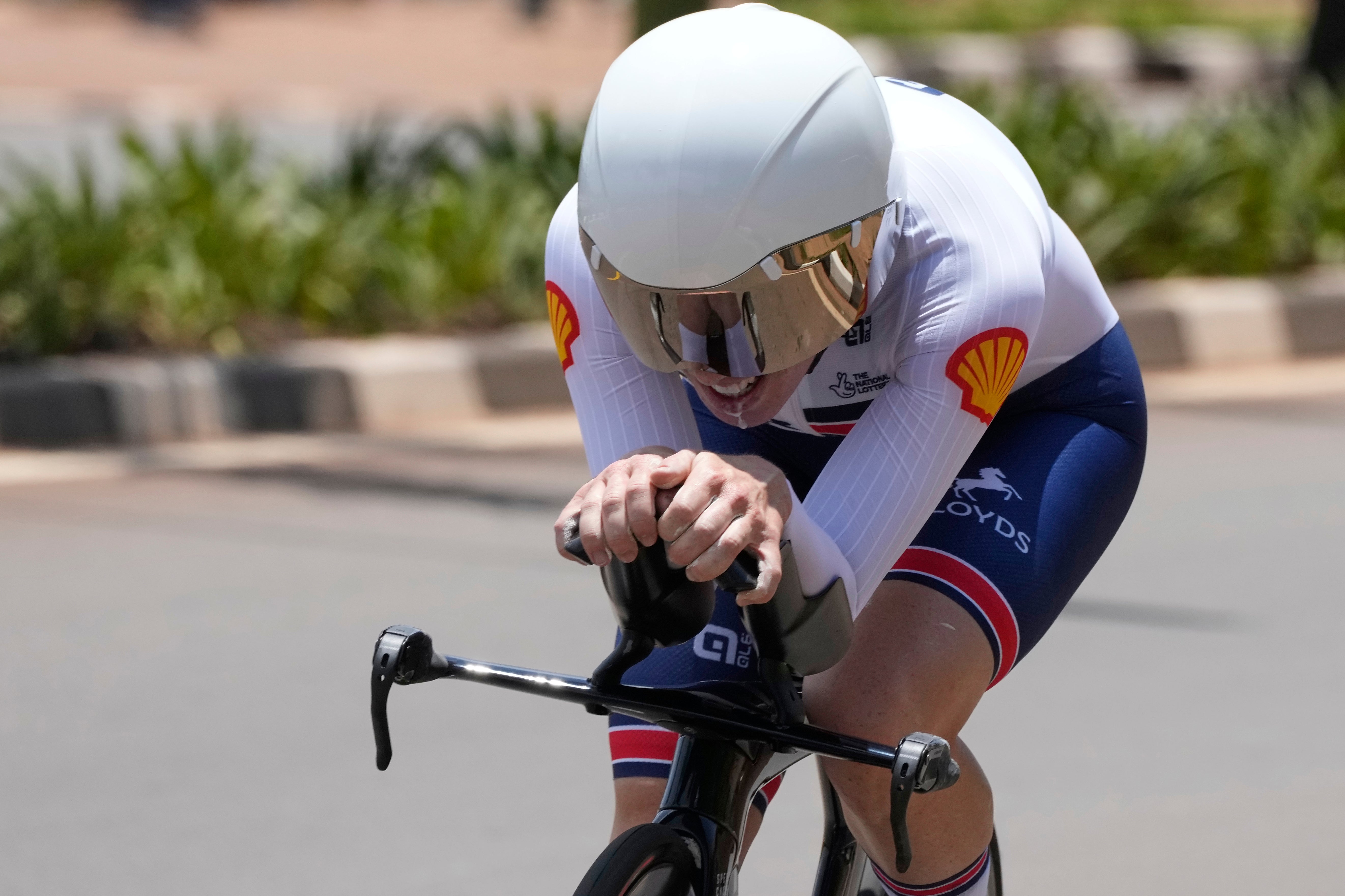 Britain's Anna Henderson finished eighth in Sunday's opening event, the elite women's time trial