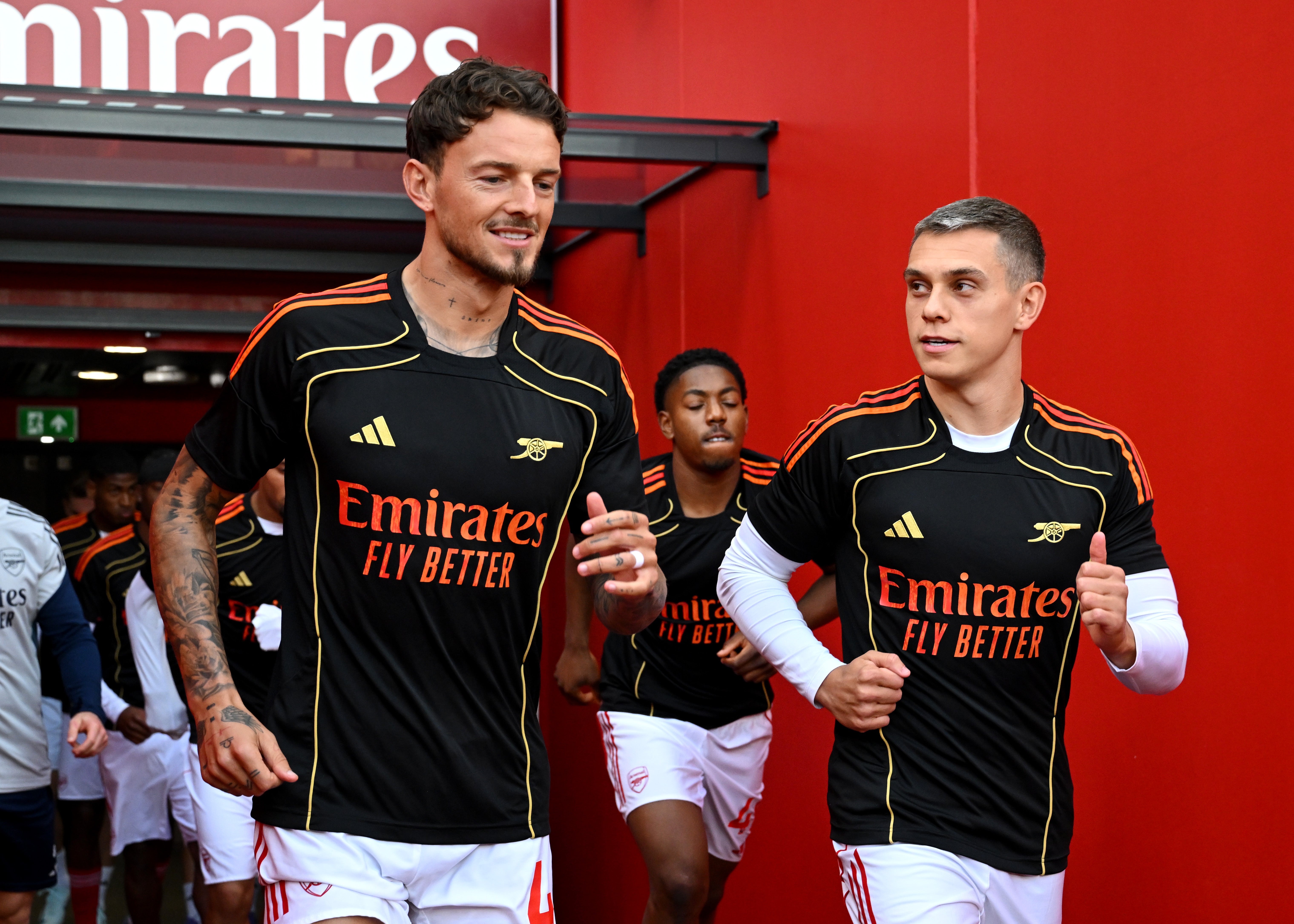 Ben White is on the bench for Arsenal