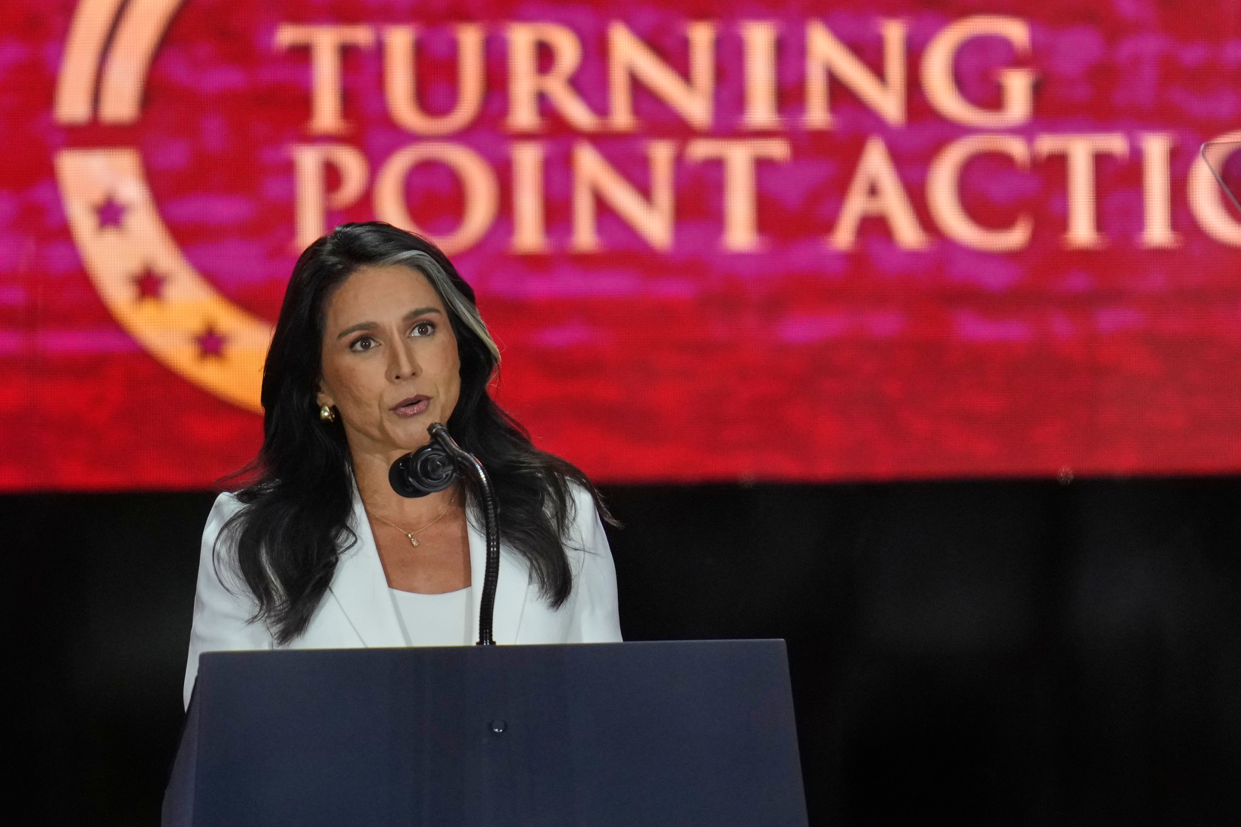 National Intelligence Director Tulsi Gabbard said that Kirk stood up to schools that “silence debate.”