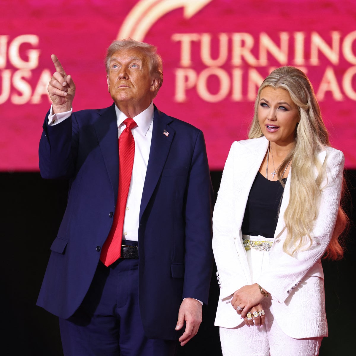 Erika Kirk 'forgives' Charlie's killer before Trump declares 'hate' for foes in politics-laden eulogy | The Independent