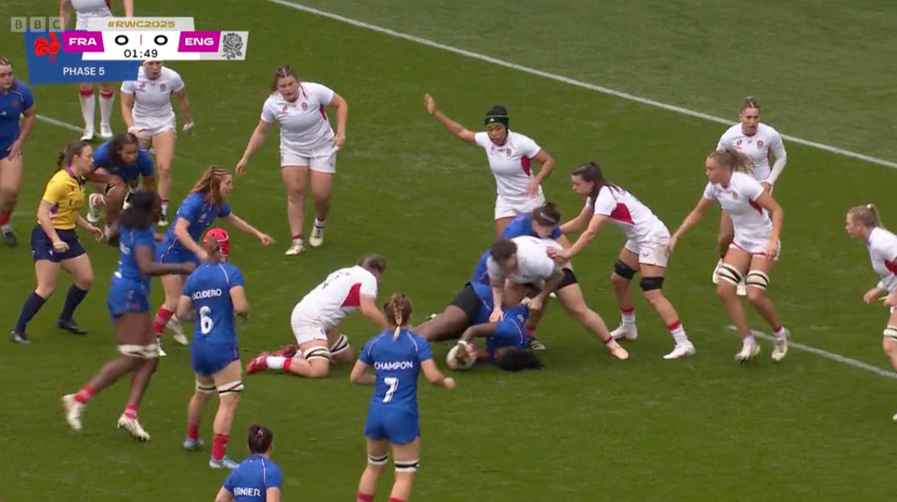 Hannah Botterman earned England a crucial penalty in the opening couple of minutes