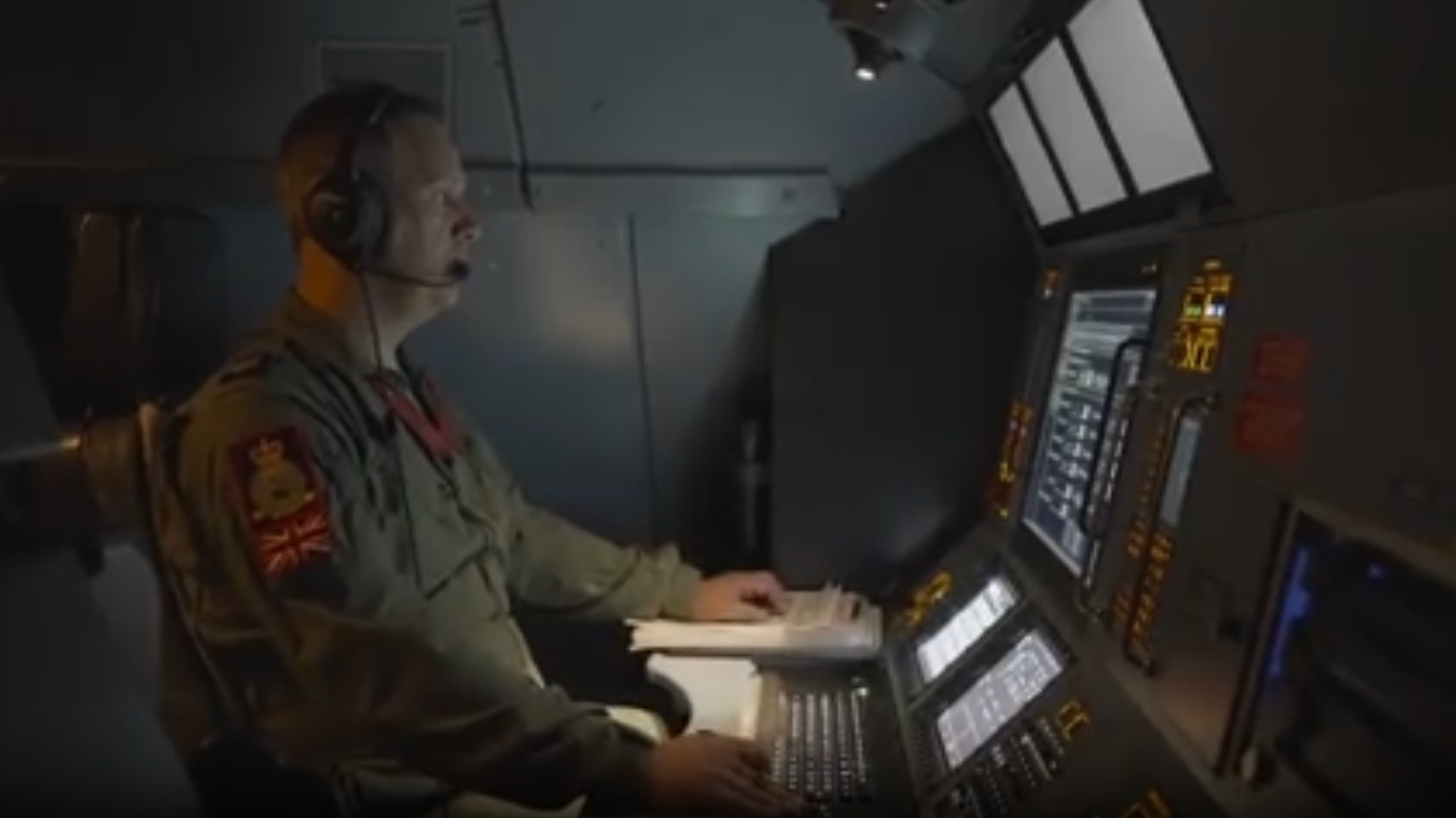 RAF planes flew over Poland on Friday night as a warning to Russia