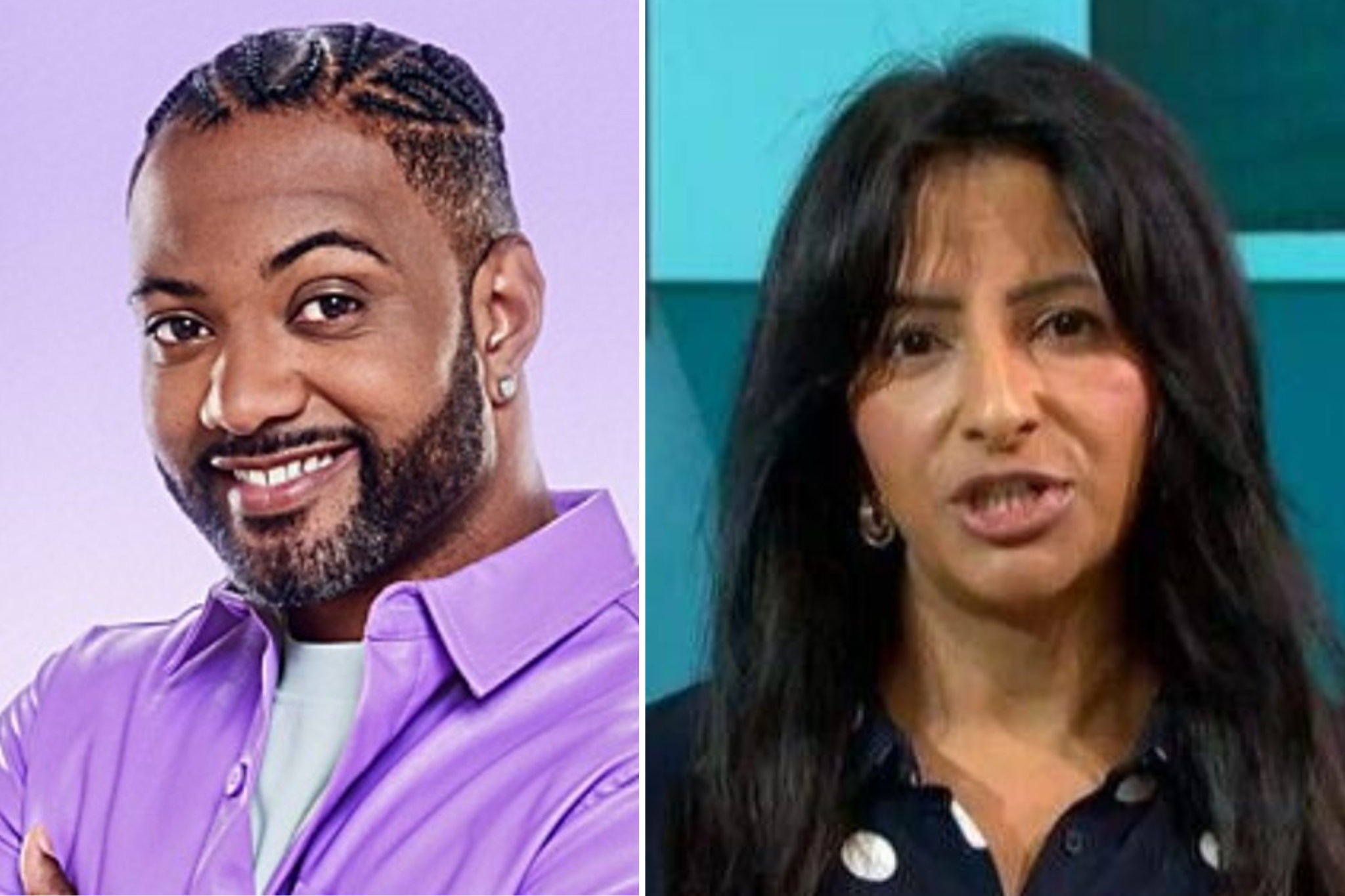 JLS dziedātājs JB Gill un 'Labrīt Lielbritānija' Ranvir Singh vadītājs ir starp slavenībām uz līnijas
