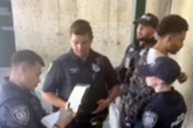 <p>Alex O’Keefe, a prominent speechwriter for the Democratic Party, was arrested on a train after a ‘white lady’ complained about how he was sitting</p>